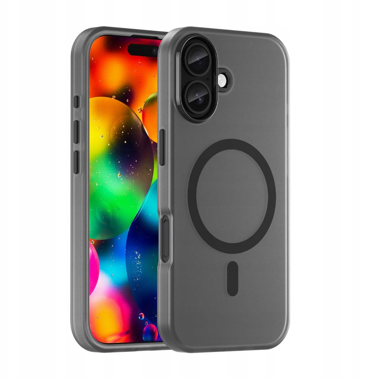 Etui Magnetic Abrasive na iPhone 17 kompatybilne z MagSafe - matowe czarne