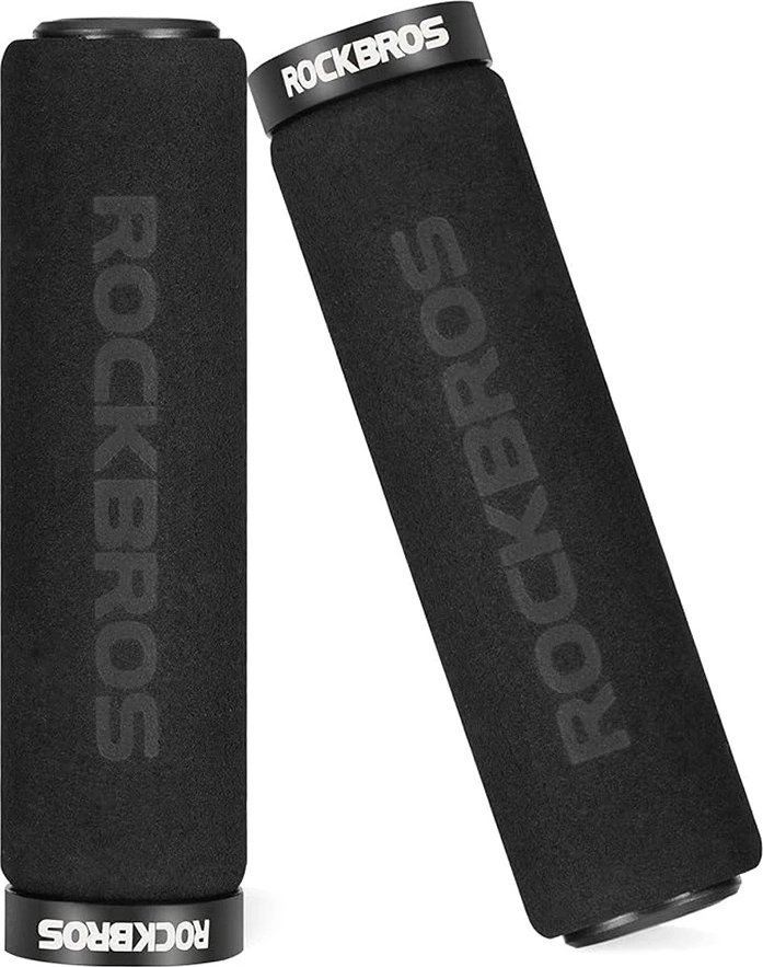 RockBros Uchwyty rowerowe Rockbros BT1001BKBK z gąbki na kierownicę - czarne
