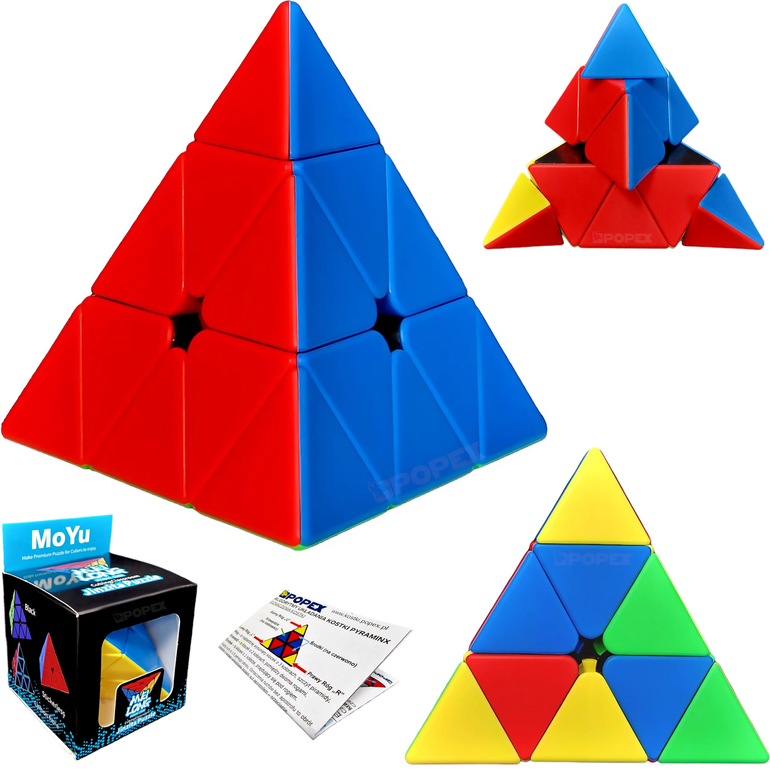 KOSTKA RUBIKA PIRAMIDA MOYU MEILONG PYRAMINX UKŁADANKA ŁAMIGŁÓWKA