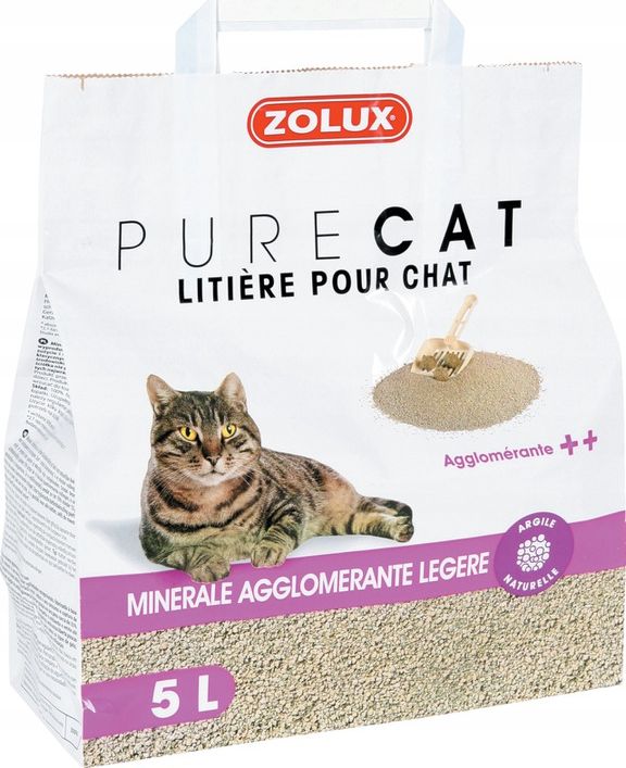 Żwirek dla kota Zolux PureCat Naturalny 5 l