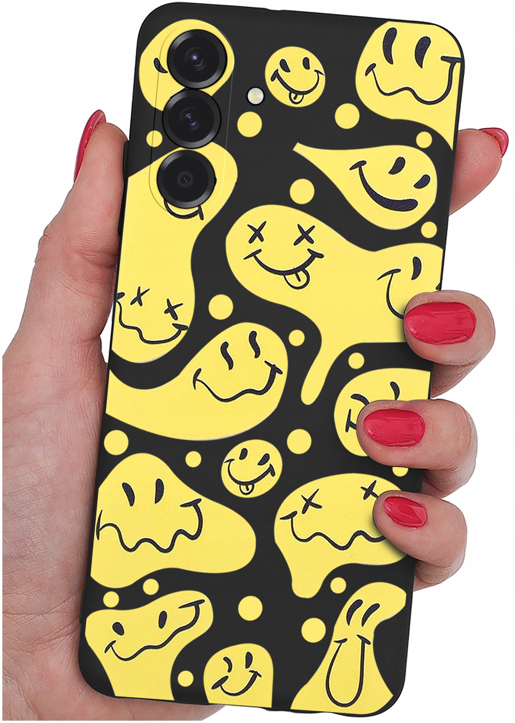 ETUI do Samsung A26 5G | WZORY | SILIKONOWE MATT CASE + SZKŁO 9H