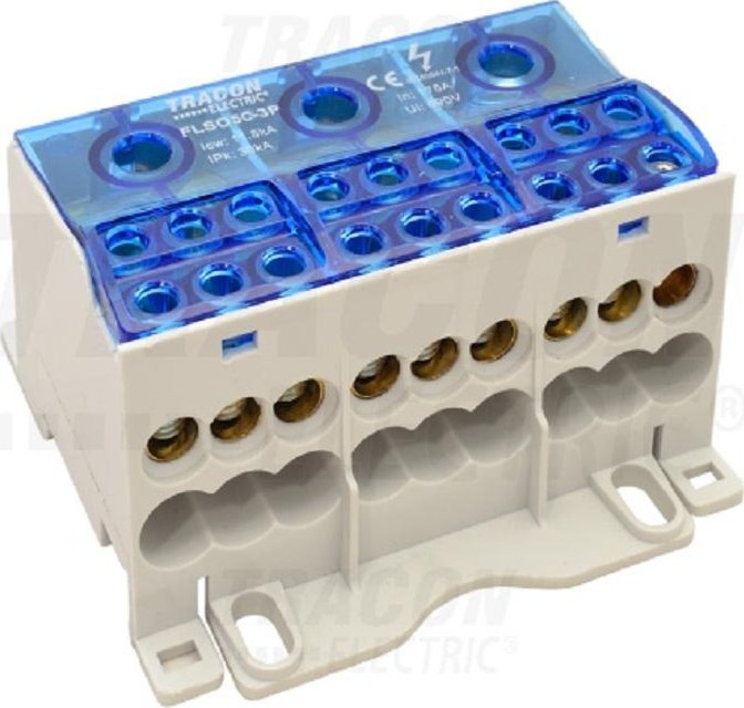 Tracon Electric Złączka odgałęźna otwierana na szynę FLSO50-3P