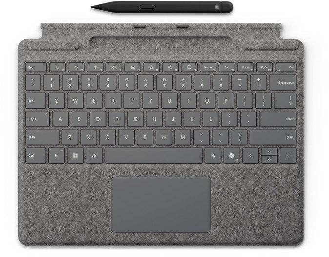 Klawiatura Microsoft Microsoft - Tastatur - mit Touchpad, Beschleunigungsmesser, Surface Slim Pen 2 Ablage- und Ladeschale - mit Slim Pen 2