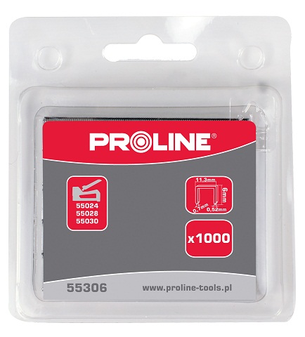 Pro-Line Zszywki hartowane typ A53 6mm 1000szt. - 55306