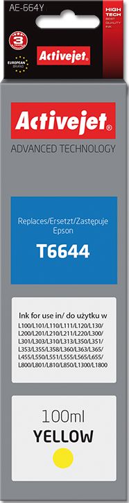 Tusz Activejet Tusz AE-664Y (yellow)