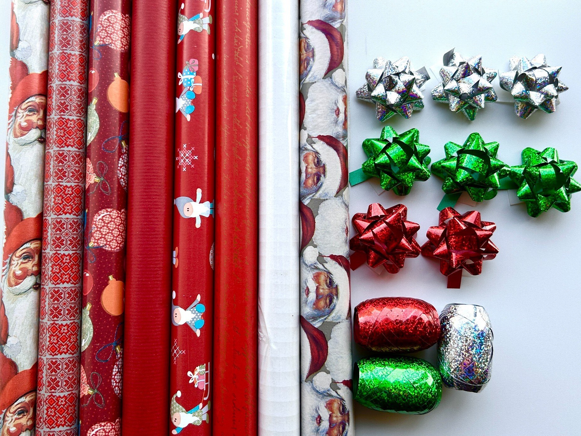 Fastima Zestaw świąteczny do pakowania 57cmx2m 8szt ZST86