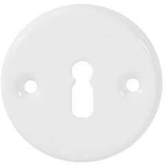 ESCUTCHEON WITH KEY HOLE WHITE