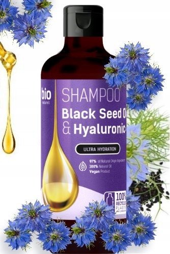 Bio Naturell Szampon Black Seed Oil & Hyaluronic 355ml