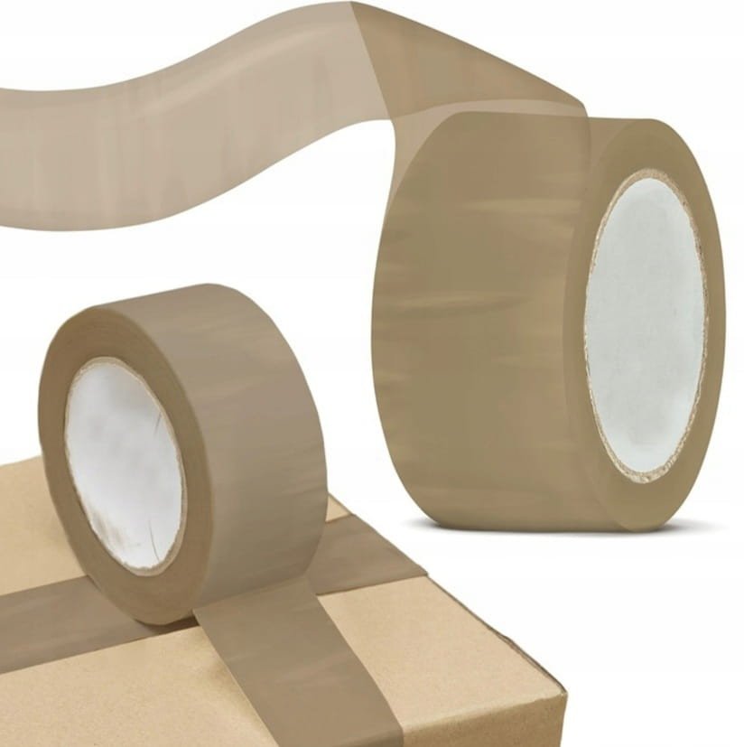 Taśma Klejąca Pakowa Kurierska Mocna Brązowa 48100 48mm Akryl Akrylowa 90m
