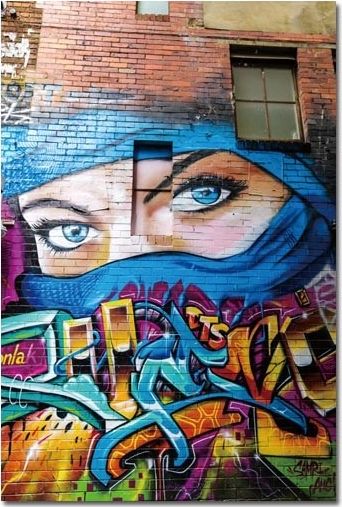 Witek Home Obraz szklany 80x120 Graffiti