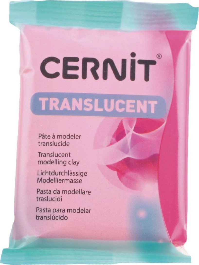 The Clay and Paint Factory Modelina Cernit Transp. Rubinowa 56 g