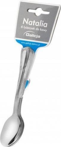 Galicja Łyżeczka deserowa do kawy i herbaty Natalia srebrna 6 szt