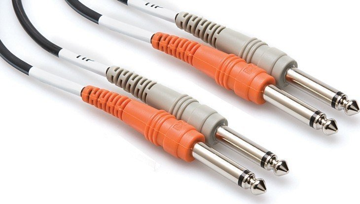 Kabel Hosa Jack 6.3mm x2 - Jack 6.3mm x2 3m czarny (CPP-203)