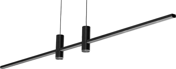 Lampa wisząca Azzardo Wisząca lampa ledowa Gerardo AZ5447 24W pilot czarna