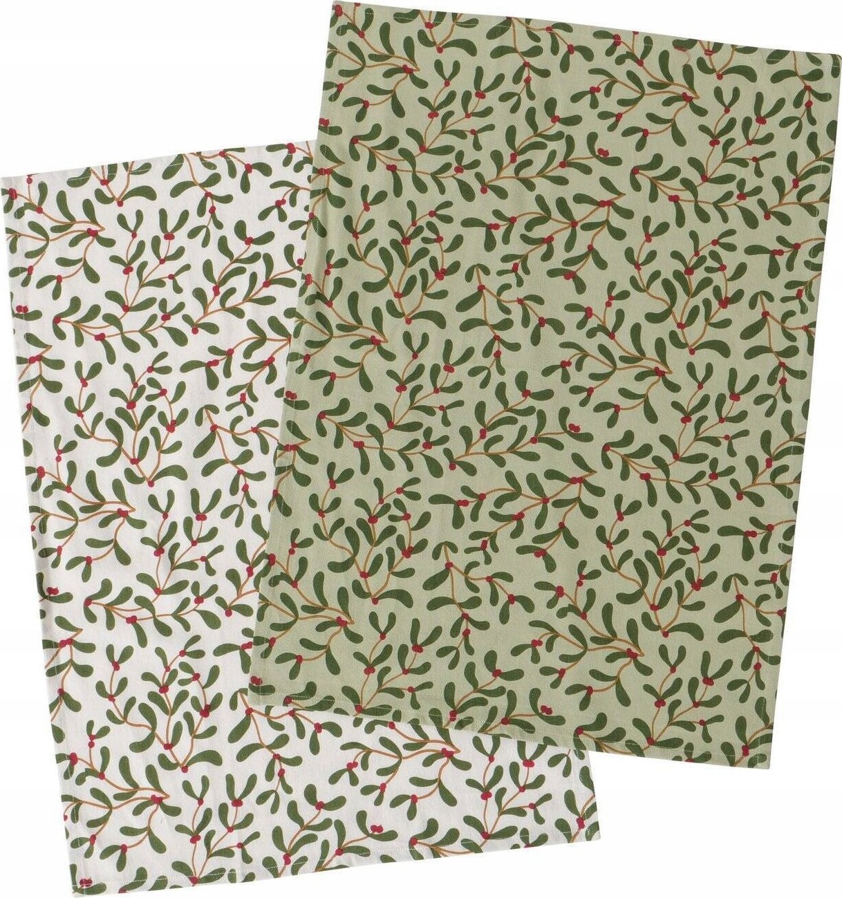 Boltze Ścierki kuchenne w drobny wzór MISTLETOE, 50 x 70 cm, 2 szt.