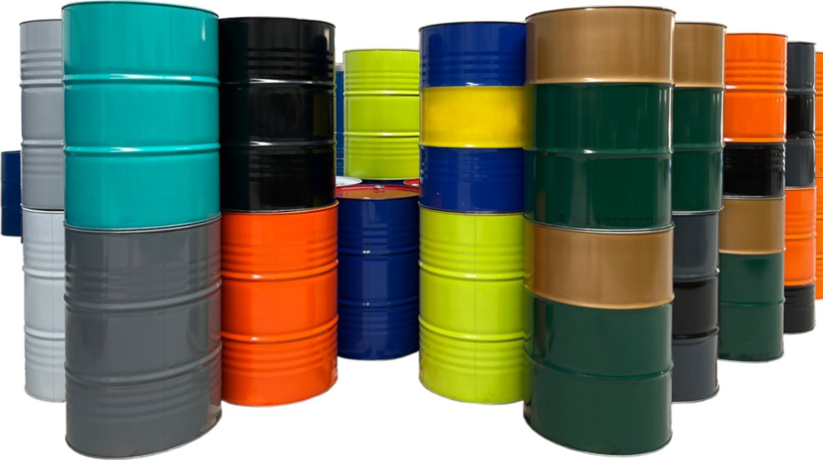 Beczka stalowa metalowa TH 216.5L z rowkami korki 3/4 i 2 w wieku - MIX KOLORÓW Beczka stalowa metalowa TH 216.5L z rowkami korki 3/4 i 2 w wieku -