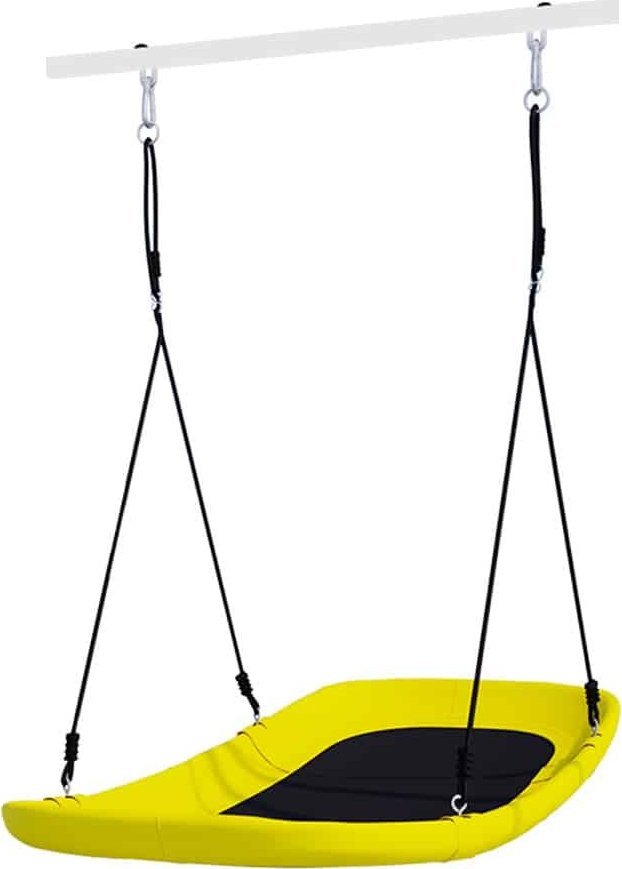 Huśtawka Małpiszon Leżak huśtawka do ogrodu 170 cm Kometa żółty