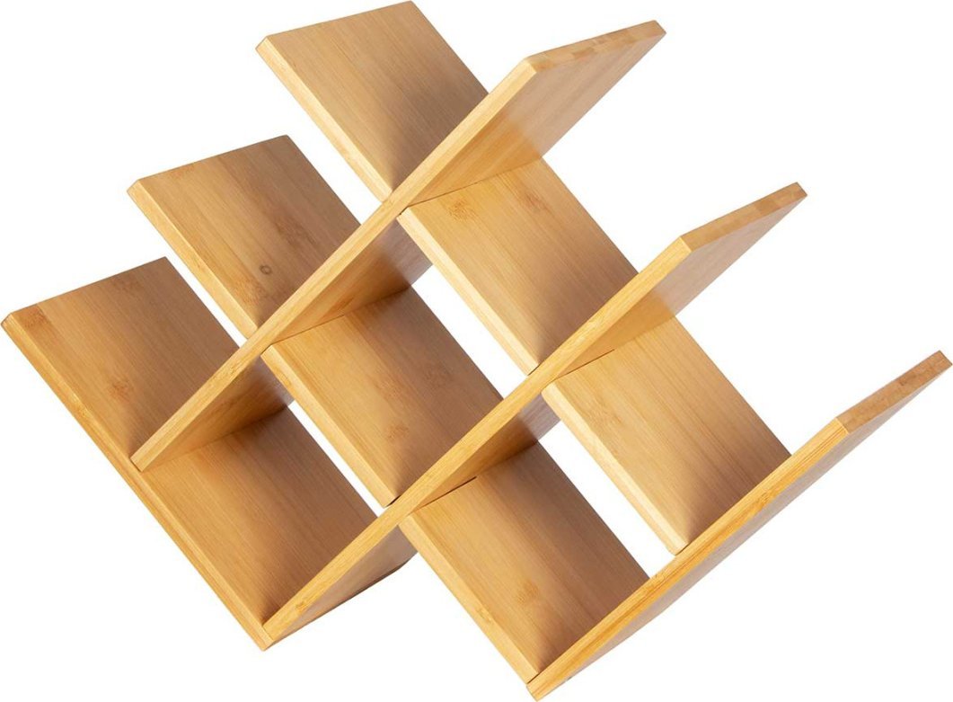 Brunbeste PÓŁKA STOJAK BAMBUSOWY NA 8 BUTEK WINA 3804