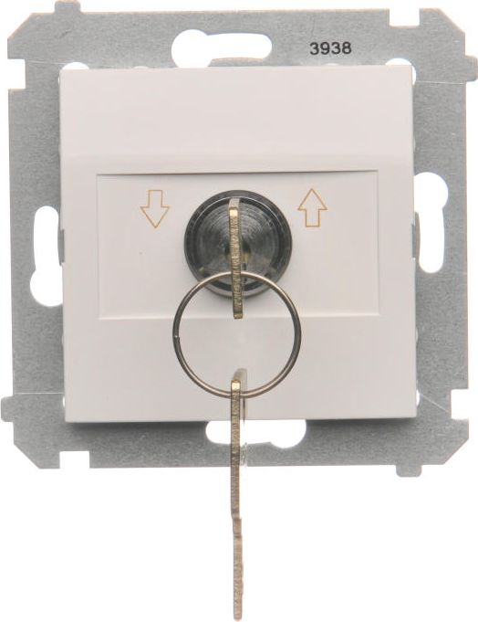 Kontakt-Simon Łącznik żaluzjowy Simon 54 na kluczyk 5A 230V biały (DPZK.01/11)