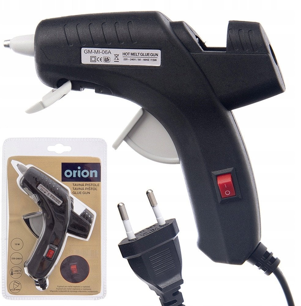 Pistolet do Kleju na Gorąco Lekki 15W ORION na Wkłady 0,7 cm