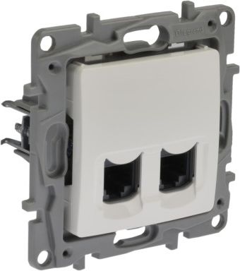 Legrand Gniazdo biały podwójne komputerowe RJ45 kat.6 UTP (664774)