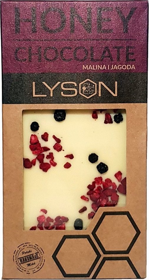 Łysoń Czekolada biała z miodem jagoda malina (CU1181) - CU1181