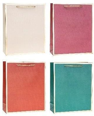 Torebka ozdobna 26x32x10cm hot-stamp mix ROZETTE