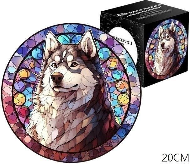 Puzzle 168el Witraż. Pies