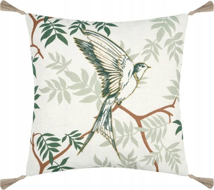 Poduszka dekoracyjna BOTANYS z frędzlami, 40 x 40 cm