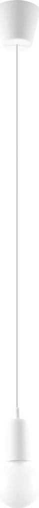 Lampa wisząca Lumes Biała pojedyncza lampa wisząca loft - EX541-Diegi