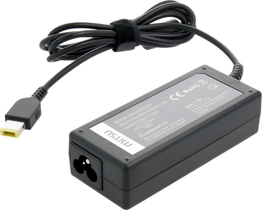 Zasilacz do laptopa Mitsu 65 W, Slim Tip, 3.2 A, 20 V (ZM/LEN20325Y)