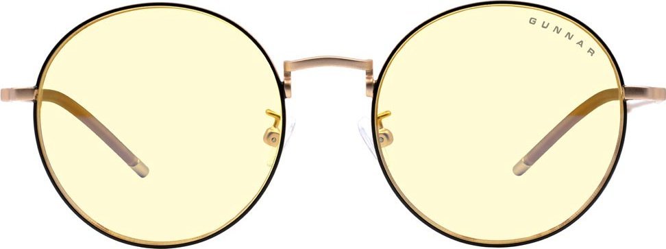 Okulary Gunnar GUNNAR Optiks Ellipse Computer-Brille - Amber Glas, schwarz/gold