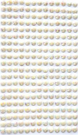 DP Craft Kryształki samoprzylepne DPCRAFT 6mm, 260 szt. - opalescent cream Dalprint