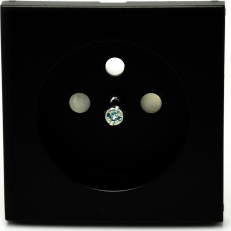 Efapel EFAPEL LOGUS90 ELEMENT CENTRALNY DO GNIAZDA Z UZIEMIENIEM CZARNY 90652 TPM