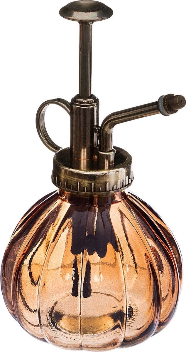 Atmosphera Rozpylacz szklany w stylu vintage, Ø 8 x 16 cm, kolor miedziany
