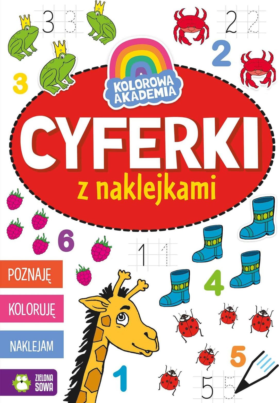 Zielona Sowa Kolorowa Akademia Cyferki z 93431
