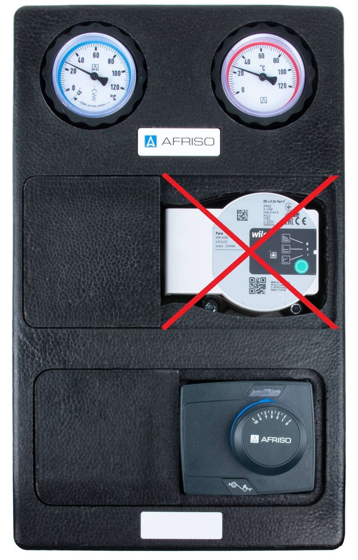 Afriso Grupa pompowa PrimoTherm K 180-2 DN25 GP 3-WM-SM Hybrid, zawór mieszający ARV Kvs Vario, siłownik ARM 343 ProClick (S)