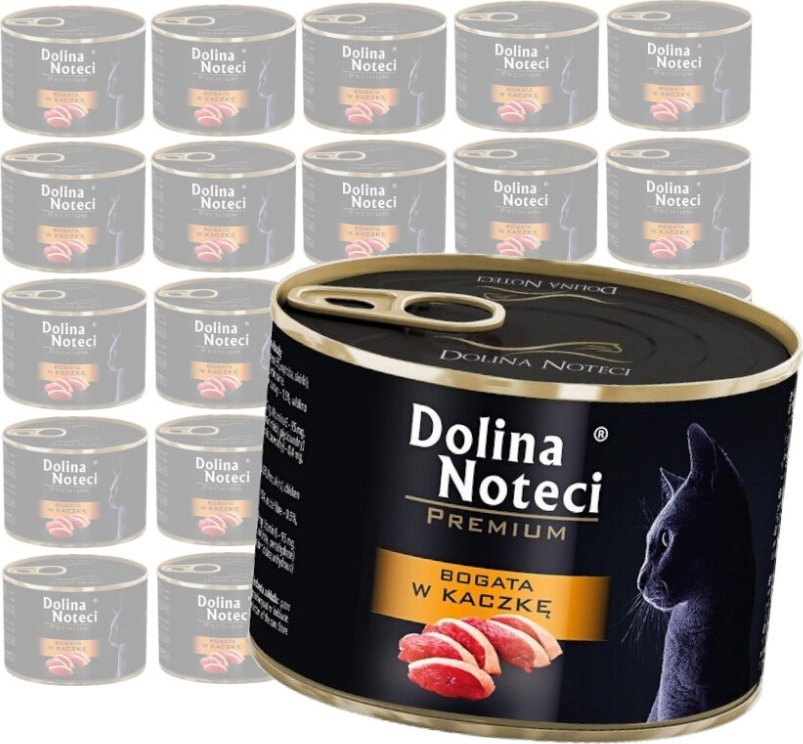 Dolina Noteci Dolina Noteci Premium Kot Bogata w kaczkę puszka 24x185g