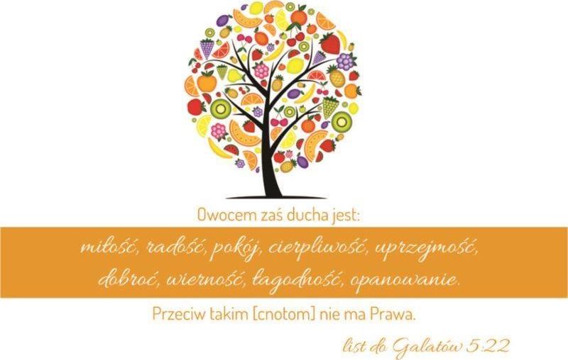 Szaron Magnes na lodówkę - Owocem zaś Ducha