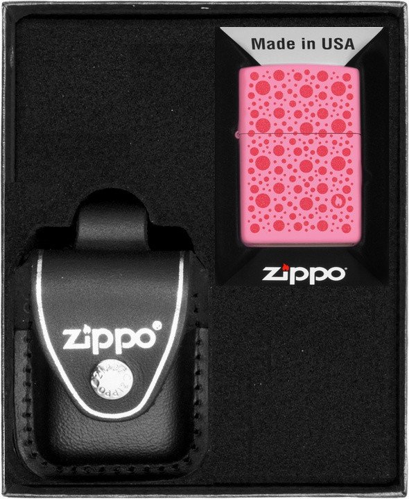 Zestaw ZIPPO Zapalniczka POLKA DOT DESIGN Prezentowy No3