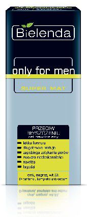 Bielenda only for men SUPER MAT Żel nawilżający przeciw błyszczeniu się skóry 50ml