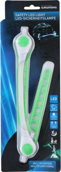 Grundig Grundig - Wielofunkcyjna opaska LED na rower / do biegania (niebieski)