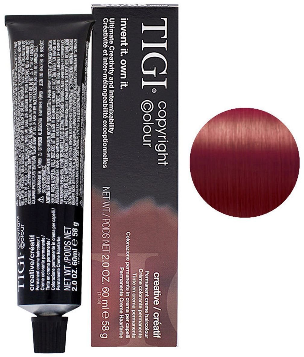 Tigi Tigi, Colour Creative, Permanent Hair Dye, 66/66 Intense Red, 60 ml For Women