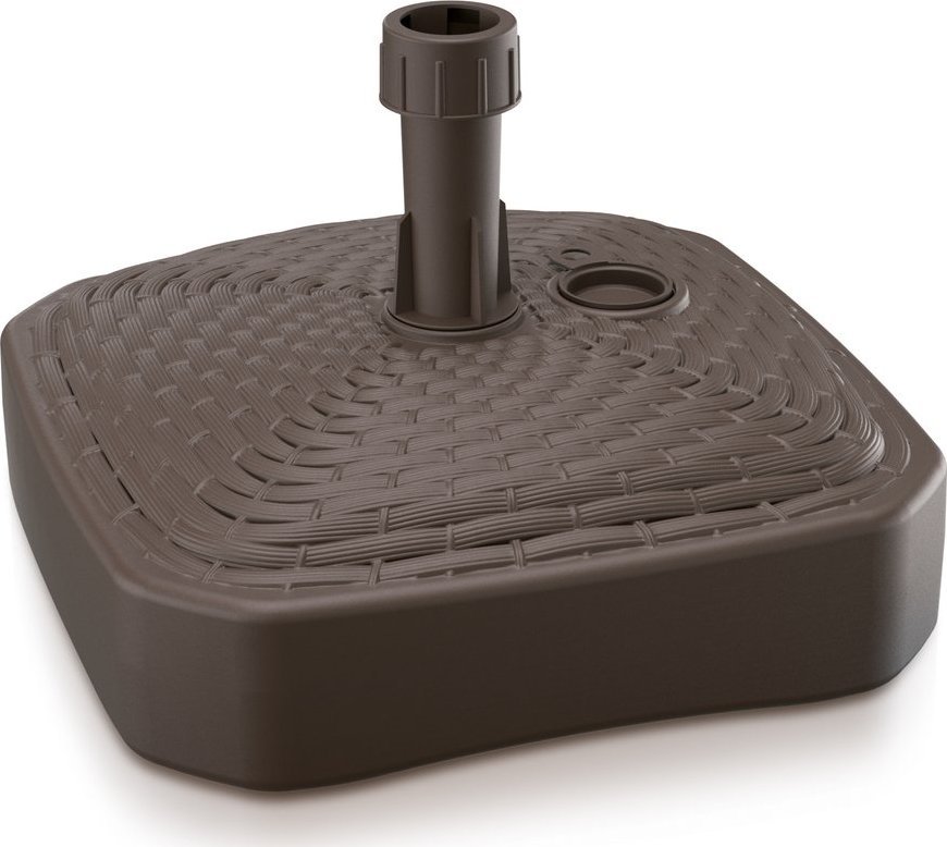 Prosperplast Podstawa do parasola kwadratowa ratan brązowa