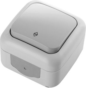 Viko Łącznik schodowy Palmiye IP54 szary (90555504)