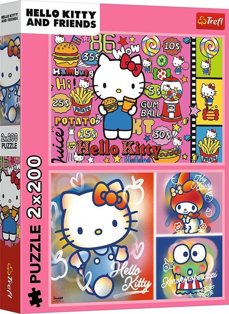 Trefl Puzzle Hello Kitty i przyjaciele 2x200 elementów (13336)