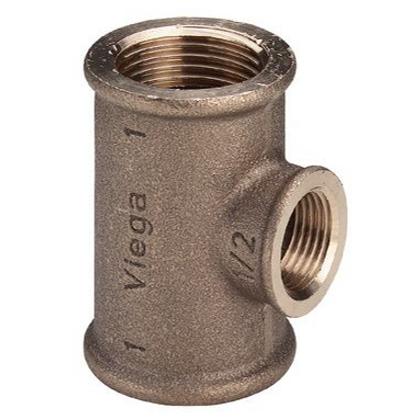 Viega Trójnik GW ½ x ½ x ½" brąz - 264222