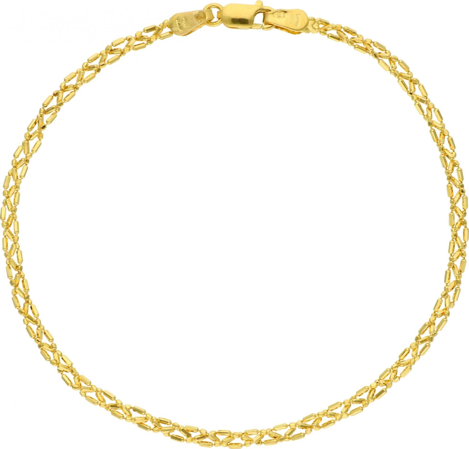 Rosanto Złota bransoleta o ciekawym splocie 19 cm 585 14k