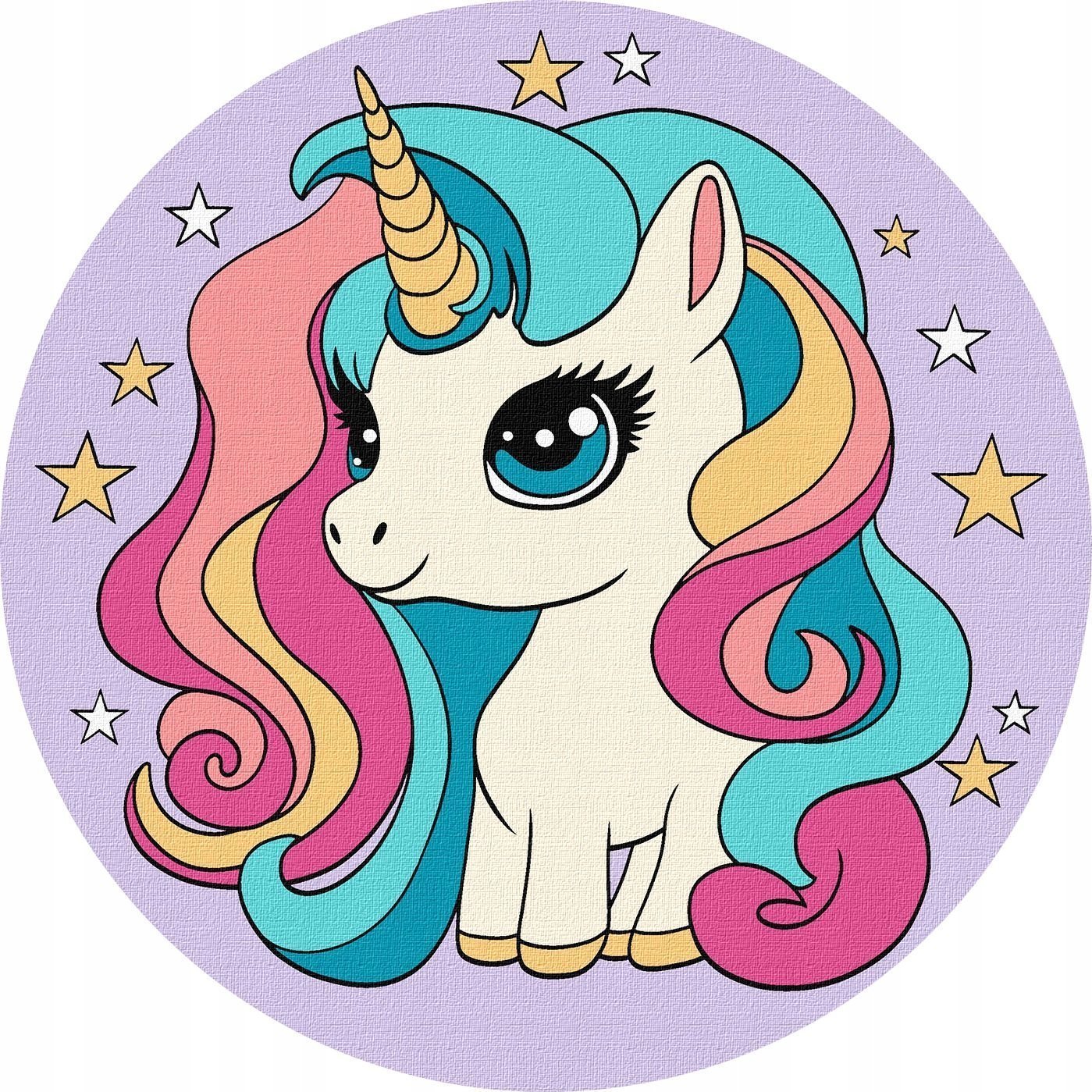 Teka Malowanie po numerach - Niezrównany jednorożec19cm