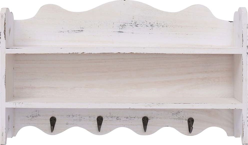 Elior Wieszak ścienny z półkami Lusino - Biały